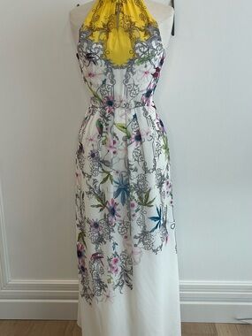 Ted Baker floral chiffon maxi floral dress for weddings, special occasions